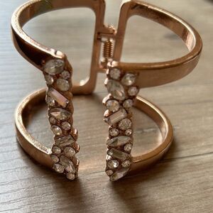 Rose Gold and Sparkle Stones‎ Hinge Bracelet